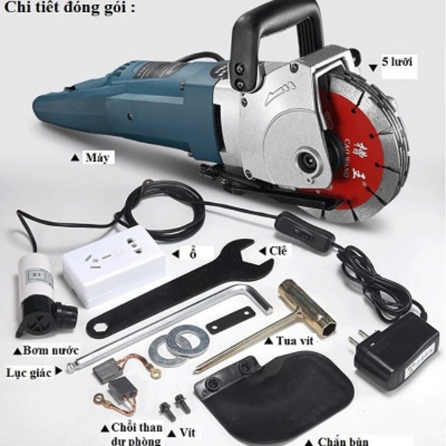 Máy cắt tường 5 lưỡi CAOWANG