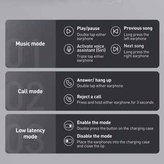 Tai nghe Bluetooth True Wireless Baseus Bowie Series E8 TWS (Bluetooth 5.0,Super Fast charge,Nearly No-delay &HD Stereo)