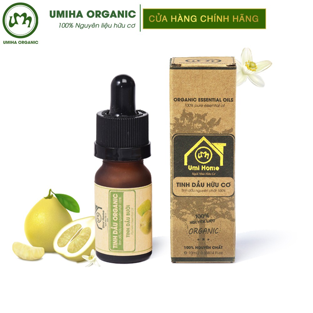 Tinh dầu Bưởi hữu cơ UMIHA nguyên chất | Grapefruit Essential Oil 100% Organic 10ml