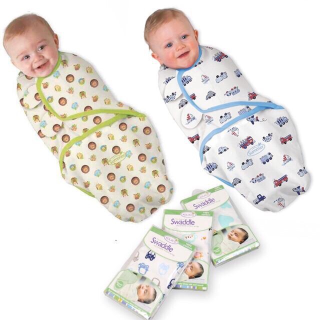 ủ kén 100% cotton mềm mịn Swaddle Me, ủm kén hè cho bé