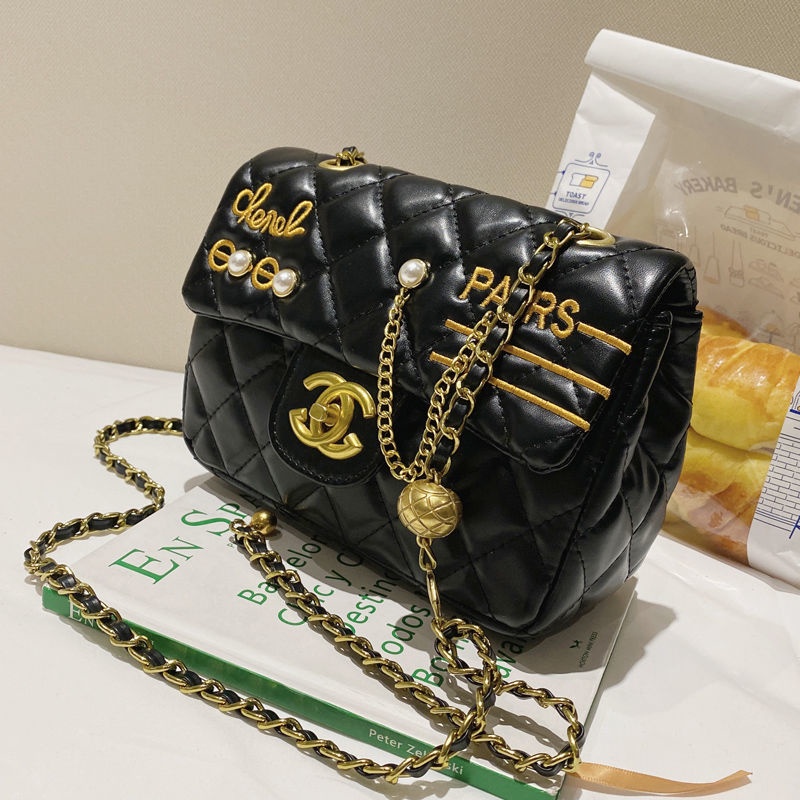 Túi Da Mềm Đeo Chéo Vai Thời Trang 2022 Có Dây Xích Đeo Chéo