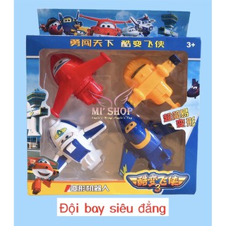 Hình thật 🌸 Mô Hình Nhựa Đội Bay Siêu Đẳng Super Wings 🌸