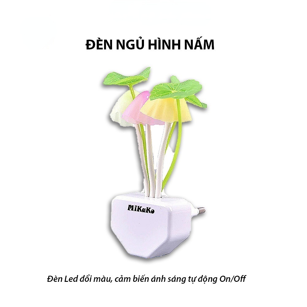 Đèn Ngủ Led Hình Nấm Có Thể Thay Đổi Màu Sắc