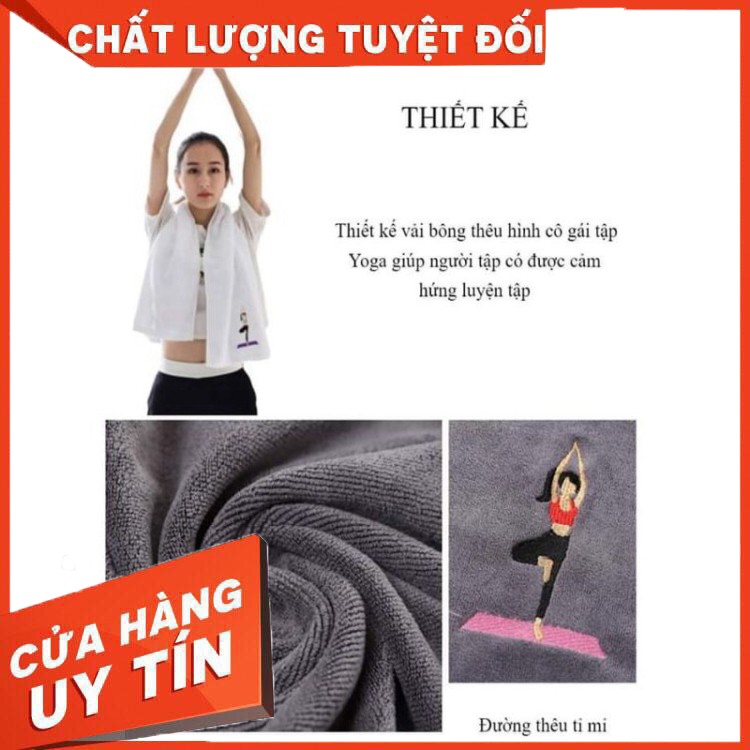 Khăn lau mồ hôi hình yoga - khăn tập yoga