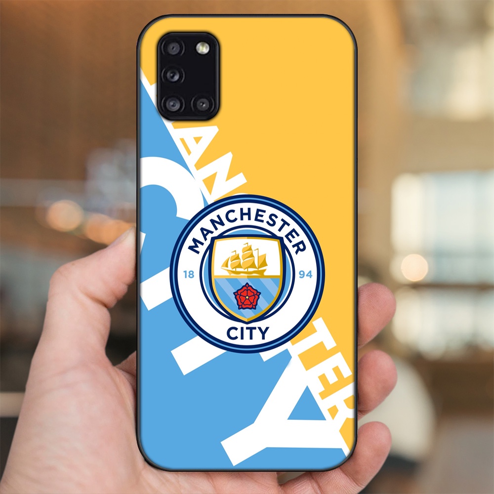 Ốp lưng Samsung A31 viền đen in hình Manchester City MC