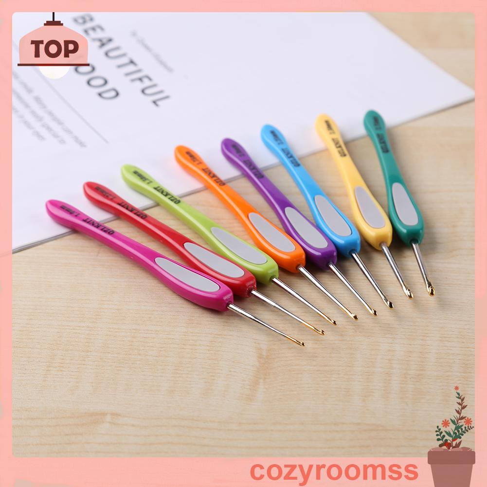 Set 8 Kim Móc Len Bằng Nhôm Với Tay Cầm Nhựa Mềm 1-2.75mm