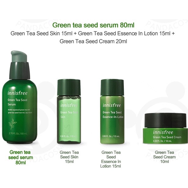 Set serum trà xanh bản giới hạn xinh xắn mẫu mới nhất