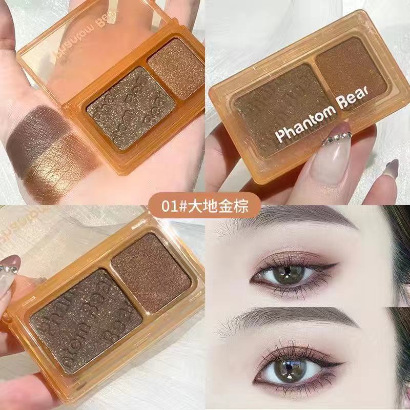 [Hàng mới về] Bảng phấn mắt lì hai màu hiệu ứng bền màu dành cho người mới bắt đầu | BigBuy360 - bigbuy360.vn