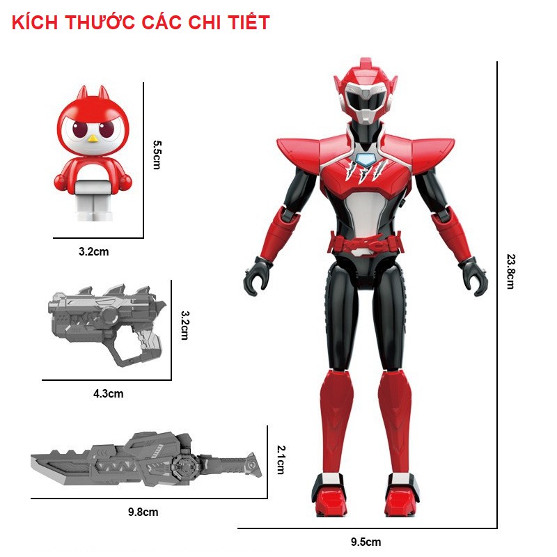 Đồ chơi Miniforce biệt đội siêu nhân nhí mô hình siêu nhân Sammy lém lỉnh bằng nhựa cao cấp