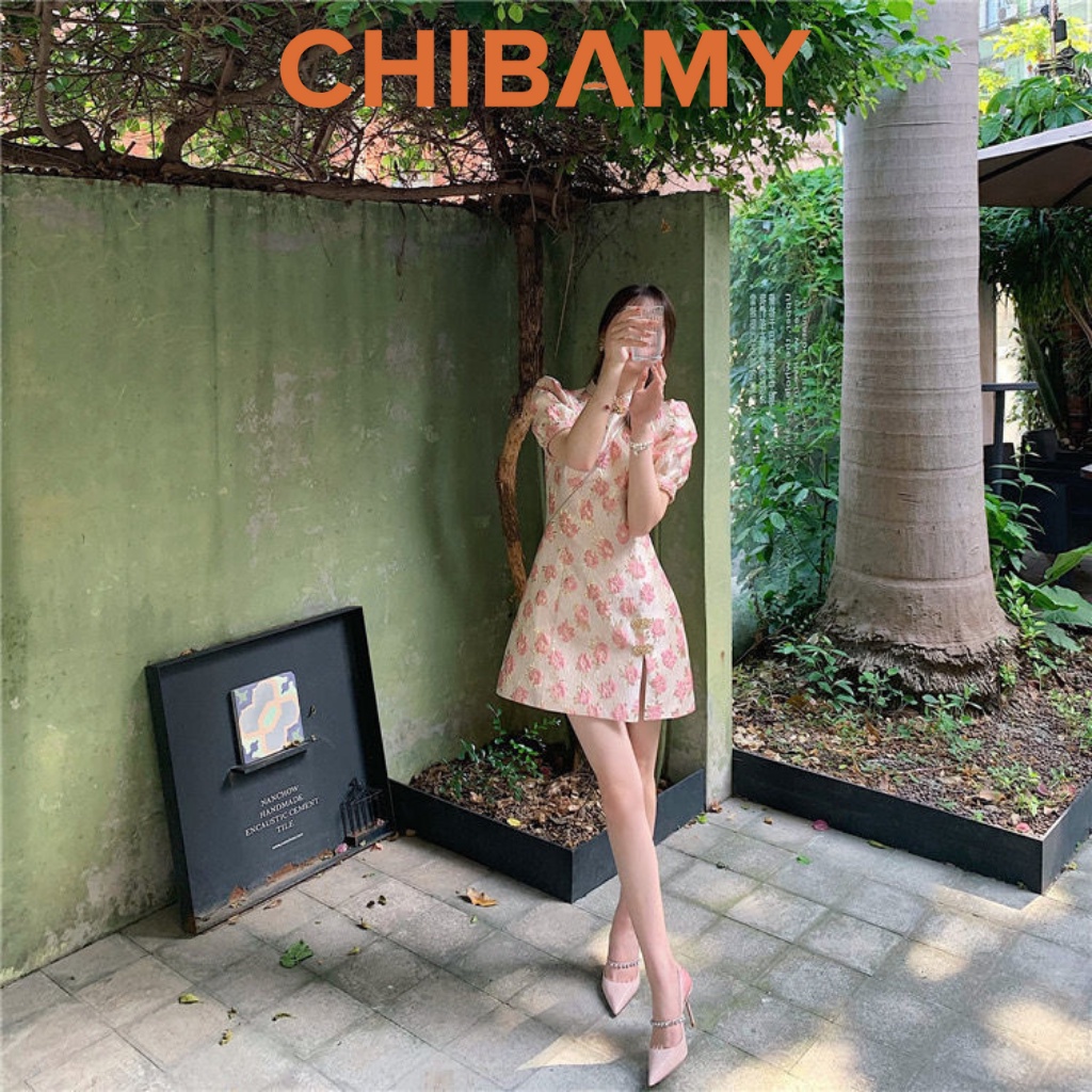 Giày cao gót nữ mũi nhọn đính đá Rhinestone gót nhọn cao 9cm hở gót hàng cao cấp CHIBAMY