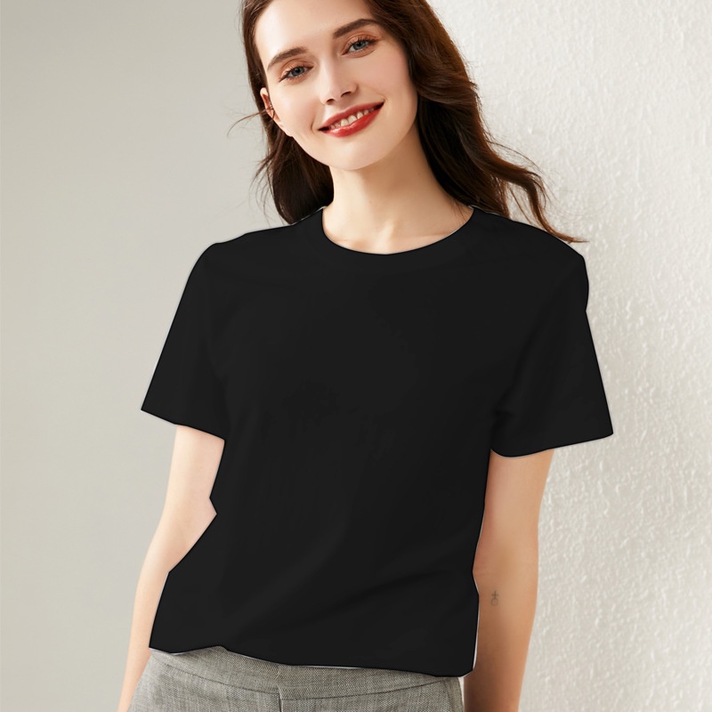 Áo phông nữ, áo thun trơn nữ oversize form rộng, ngắn tay cổ tròn unisex, vải thấm hút tốt, thoáng mát, AO002 | BigBuy360 - bigbuy360.vn