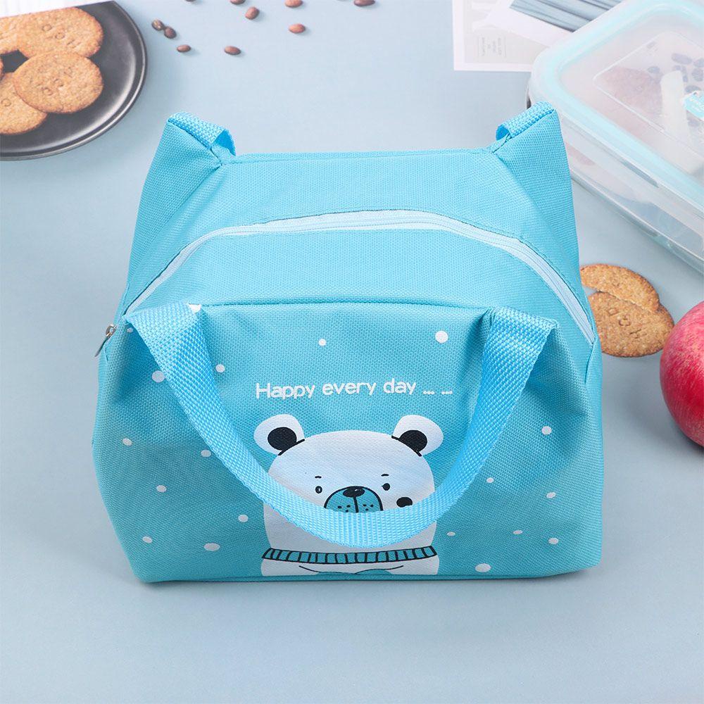 1 Túi Đựng Hộp Cơm Trưa Cách Nhiệt Họa Tiết Hoạt Hình Dễ Thương