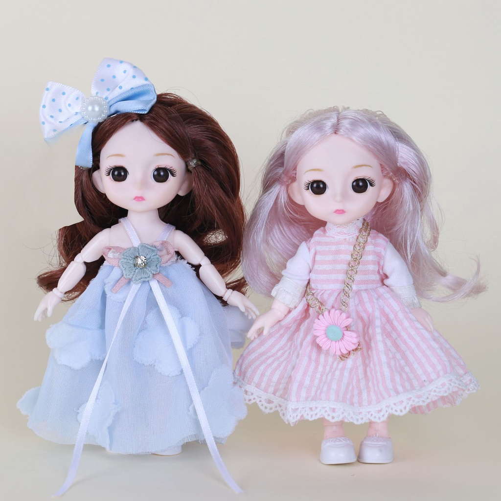 Đầm Công Chúa Mini 17cm Hóa Trang Cho Búp Bê Barbie DIY Mới