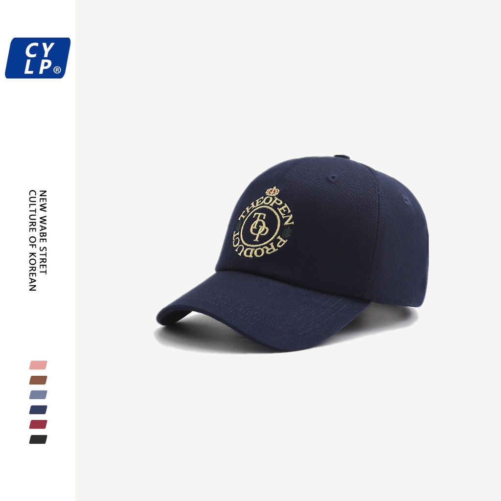 Mũ Lưỡi Trai Thêu Chữ Phối Màu Tương Phản Thời Trang Đường Phố Âu Mỹ Cá Tính Cho Nữ