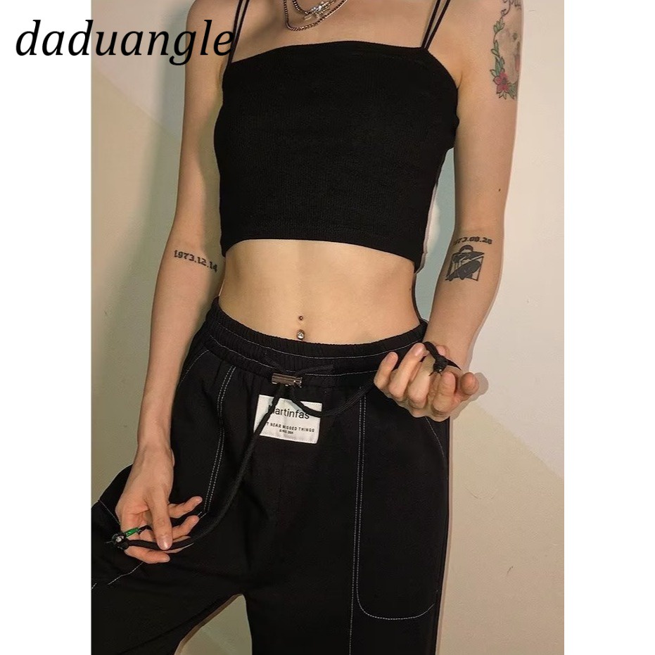 Quần jean DADUHEY lưng cao ống rộng size lớn phong cách Hàn Quốc thời trang mới dành cho nữ