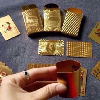 Bộ bài mạ vàng 24k