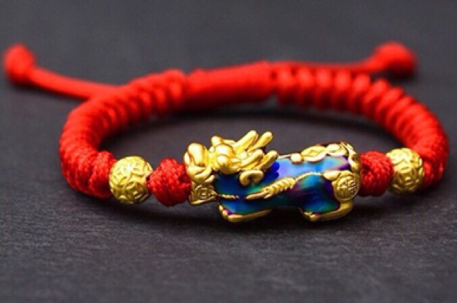 Vòng Tay Chỉ Đỏ Thái Mix Tỳ Hưu Đổi Màu Theo Nhiệt Độ | BigBuy360 - bigbuy360.vn