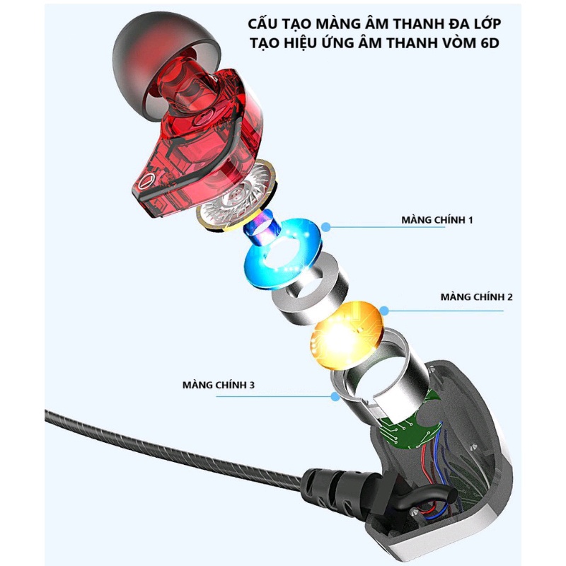 Tai Nghe Gaming S2000 Chơi Game Chống Ồn Có Mic In Ear Cho PC và các dòng điện thoại