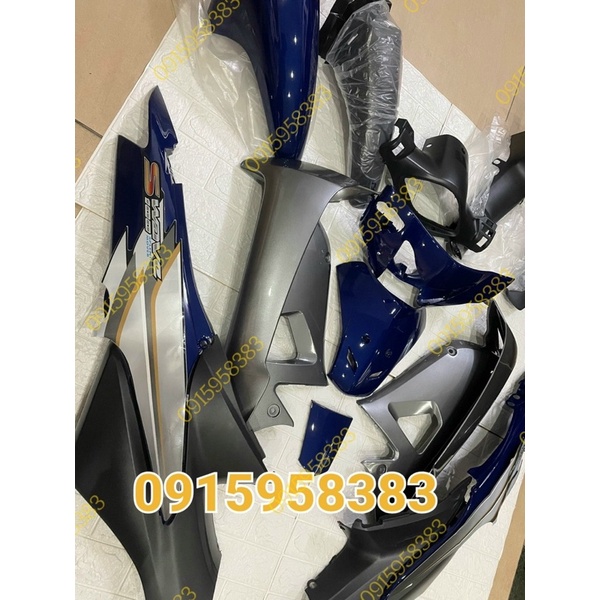 Dàn áo wave xanh tím , wave alpha xanh , s100 xanh tím