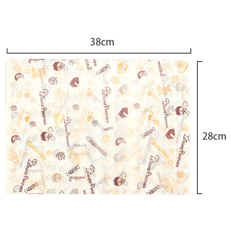 (Hàng Mới Về) Set 50 Giấy Thấm Dầu Chuyên Dụng Cho Thực Phẩm