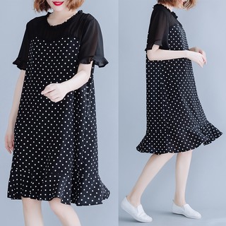 V071 Váy đuôi cá chấm bi SIZE LỚN XL-4XL