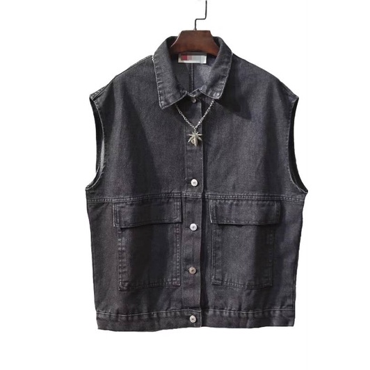 Áo khoác gile bò nam nữ bigsize MALTRIK  phong cách Hàn Quốc chất jean cao cấp có size lớn đến 95kg