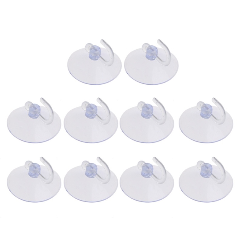 Set 10 Móc Treo Đồ Có Giác Hút Gắn Tường Nhà Tắm Tiện Lợi