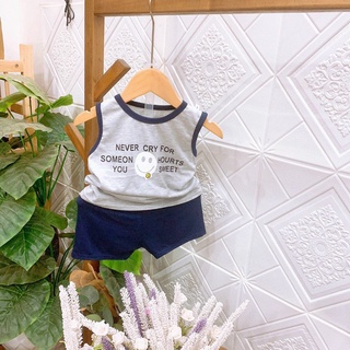 (8-18kg) Bộ ba lỗ Cotton cho bé trai