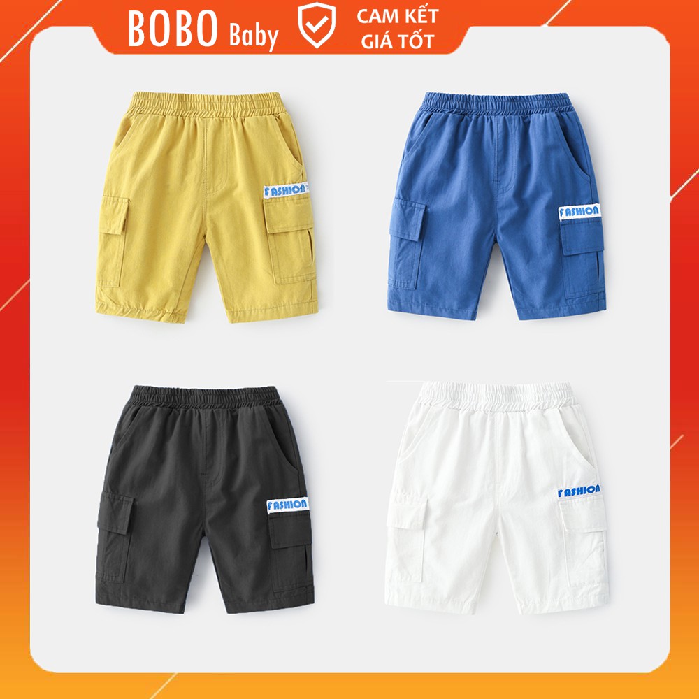 Quần Short Kaki Fashion Quần Sooc Size Đại Xuất Xịn Cho Bé Trai Và Bé Gái BOBO Baby QS01