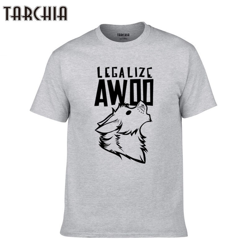 Áo Thun Cotton Tay Ngắn In Chữ Homme Thời Trang Thường Ngày Cho Nam 2021 Legalize Awoo Boy