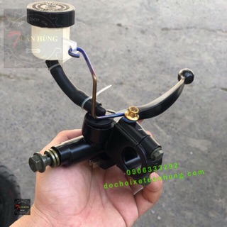 Tay thắng bình dầu rời [HÀNG ĐẸP] độ xe máy - pat bình dầu titan 7 màu - tay dầu âm xe máy - tay phanh xe máy