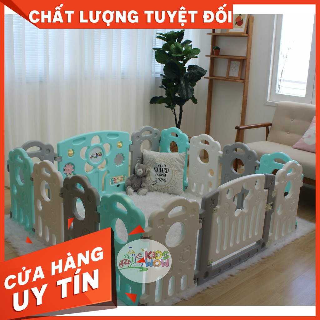 [Rẻ vô địch][COMBO QUẢ TẶNG-HỖ TRỢ SHIP]Quây Nhựa Kidswow Hàn Quốc Hoạ Tiết Chân Gấu-HN