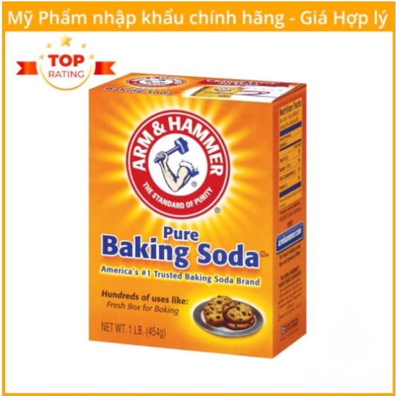 Bột Baking Soda Arm &amp; Harmer - Baking Soda làm trắng răng, làm bánh, tẩy tế bào chết, tẩy rửa 454g - Nhập Khẩu Mỹ