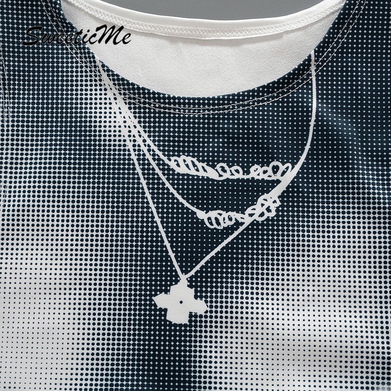 Áo Tank Top Không Tay Dáng Ôm In Họa Tiết Thời Trang Hàng Mới Dành Cho Nữ