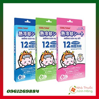 Miếng Dán Hạ Sốt Làm Mát Cho Bé Cooltana 6 Miếng