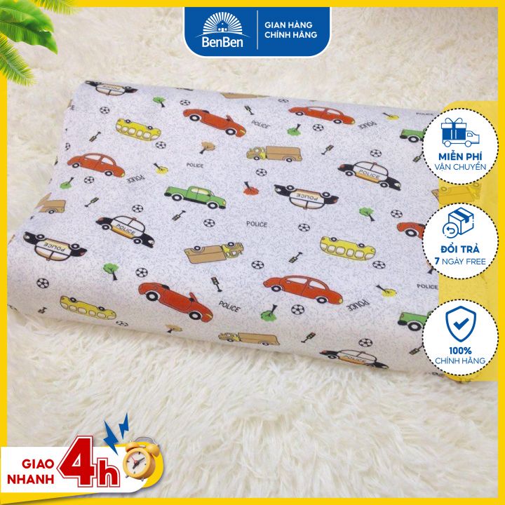 Gối cao su non cho bé rất êm mềm size 37x25x5cm, latex pillow – Ben Ben