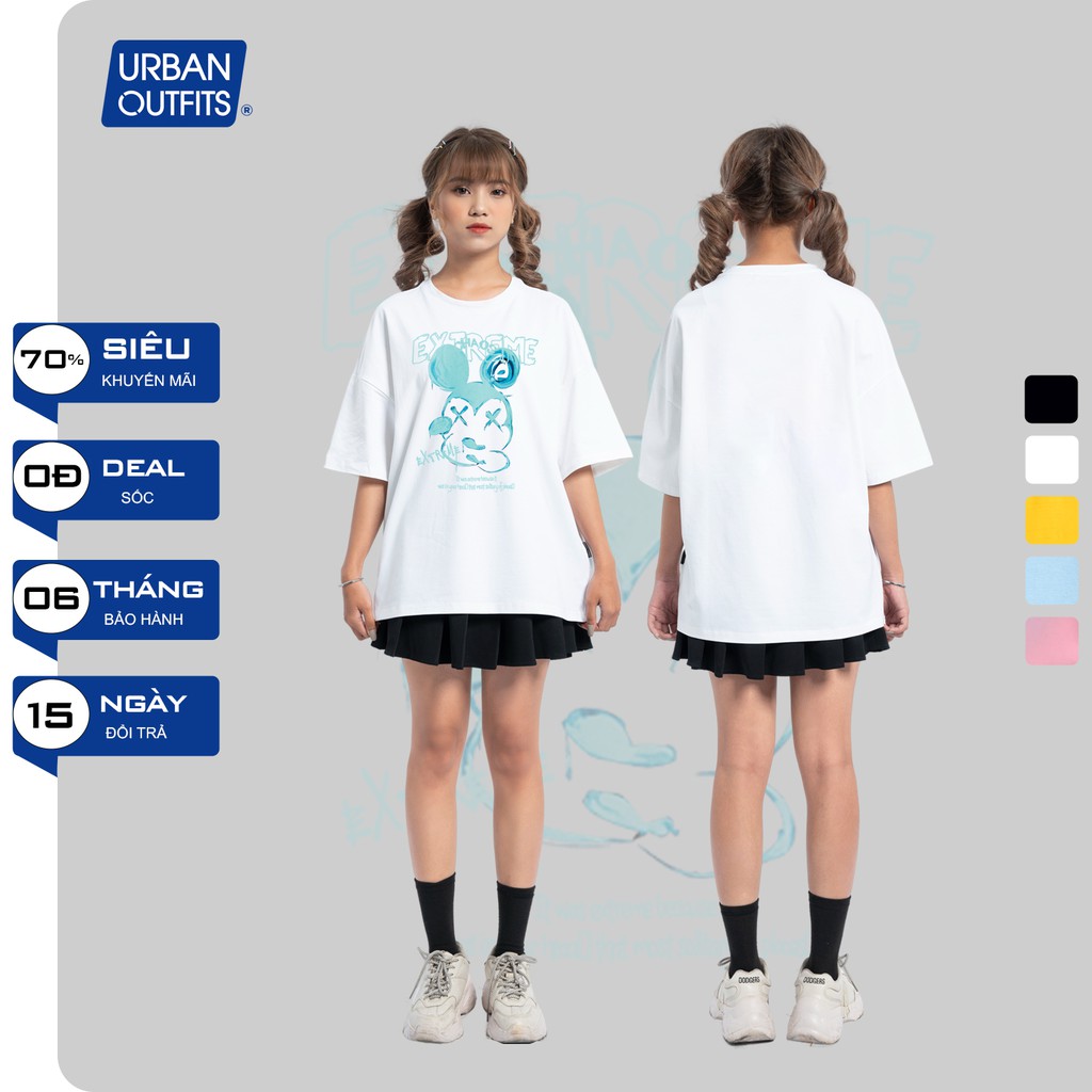 Áo Thun Tay Lỡ Nữ Nam Form Rộng URBAN OUTFITS In CHUỘT EXTREME ATO17 Cotton 4 Chiều Local Brand