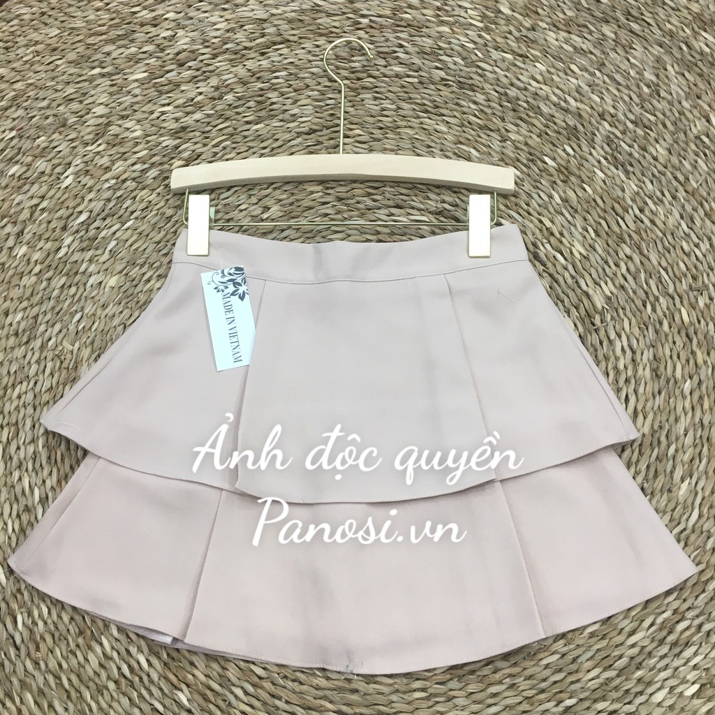 Chân váy ngắn xòe 2 tầng công sở hàng quảng châu chất đẹp - CV56