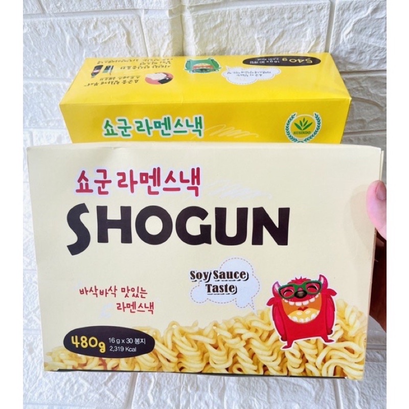 Thùng Mì Ăn Liền Trẻ Em  Shogun Vị Phô Mai / Vị Truyền Thống Hộp 30 gói