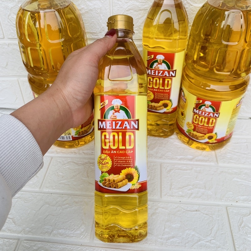 Dầu Ăn Meizan Gold 1L-2L, hoàn toàn thực vật, tốt cho sức khoẻ của bạn