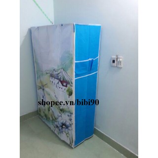 Tủ vải 3d 2 buồng mẫu mới 2019
