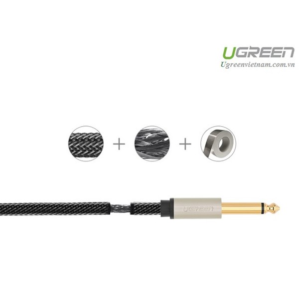 Cáp Audio 6,35mm chính hãng Ugreen 10636 mạ vàng cao cấp