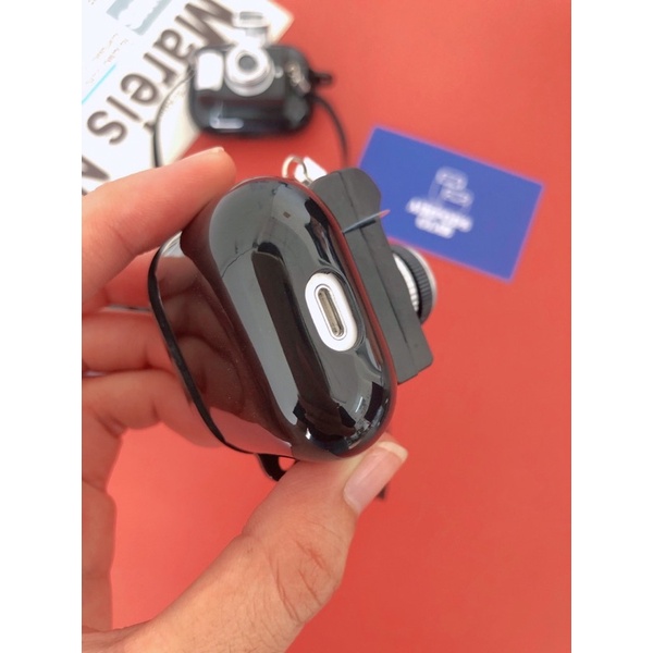 Case Airpod 1 2 3 Pro Vỏ Ốp Bọc Tai Nghe AirpodS 1/2/Pro Hình Máy Ảnh Có Đèn Nháy Chất Liệu Silicon Dẻo