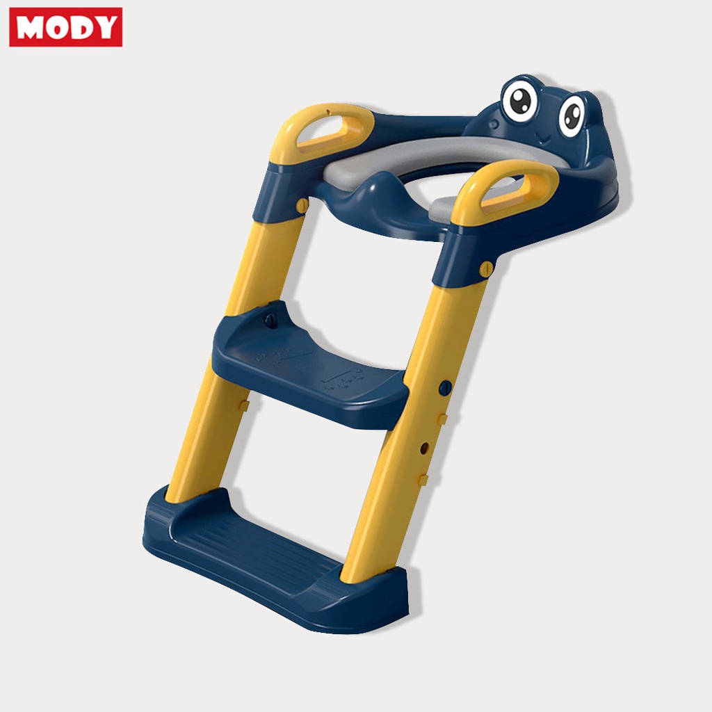 Thang bô vệ sinh gấp gọn bằng nhựa cao cấp kèm đệm PU siêu mềm cho bé Mody M39535