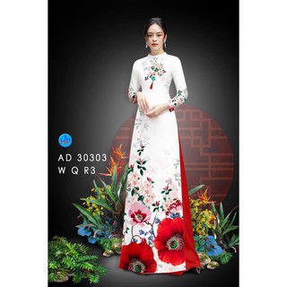 [HÀNG MỚI VỀ] Vải áo dài in 3D họa tiết hoa xinh, vải lụa đẹp, hình thật