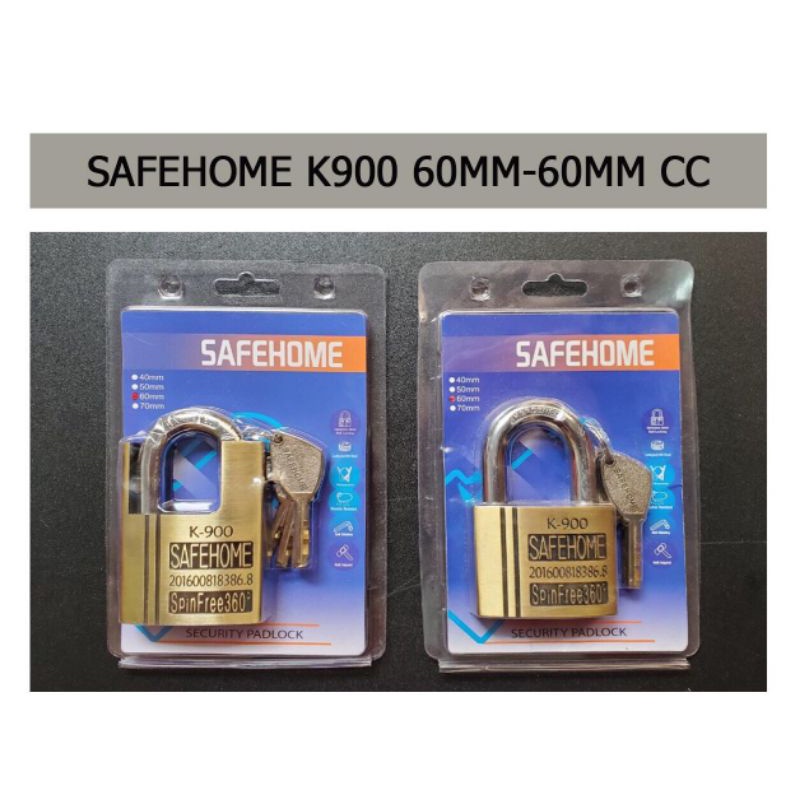 Ổ Khóa Cửa Chống Trộm SAFEHOME K900 Chìa thau, Ổ Khóa SAFEHOME Chống Dò Chìa.