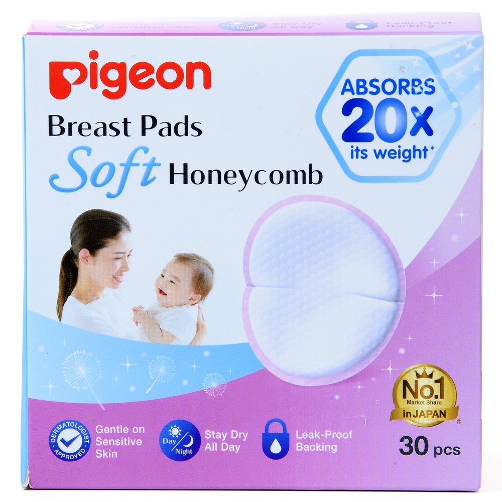 Tấm lót thấm sữa Pigeon, Miếng lót thấm sữa tiện dụng cho mẹ sau sinh