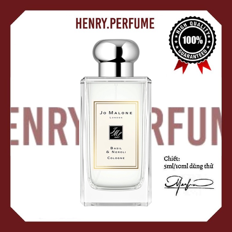 ⛅ Nước Hoa Jo Malone Basil & Neroli Test 5ml/10ml/20ml ®️