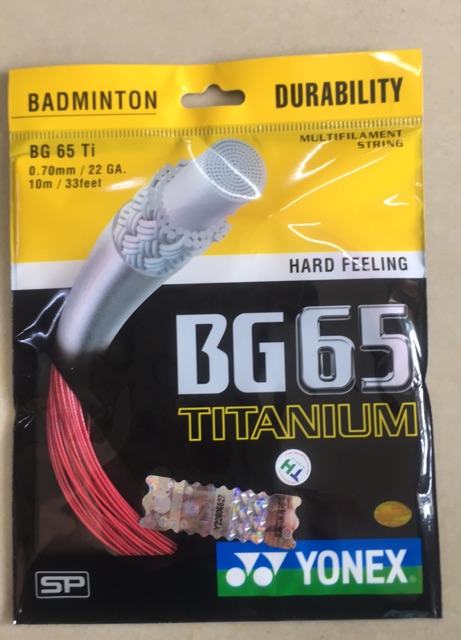 [shop sale] [ hàng cao cấp ] [Chính Hãng] Cước căng vợt cầu lông Yonex BG65Ti ( Chính Hãng) [ mẫu đẹp ]