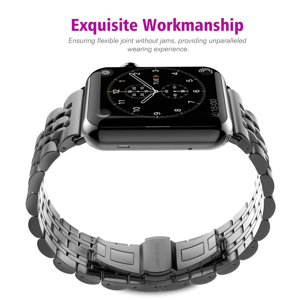 Dây đeo đồng hồ Apple Watch mắt xích 42mm bởi chocongnghevn